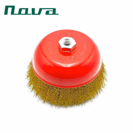 Аксессуары для электроинструментов Fixtec, промышленная щетка из медной проволоки, чашка из нержавеющей латуни, стальная проволочная щетка