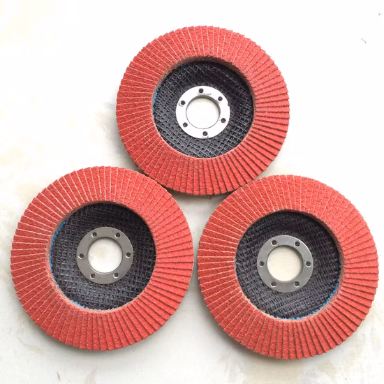 4-дюймовый 100-мм синий керамический абразивный шлифовальный лепестковый диск для полировки